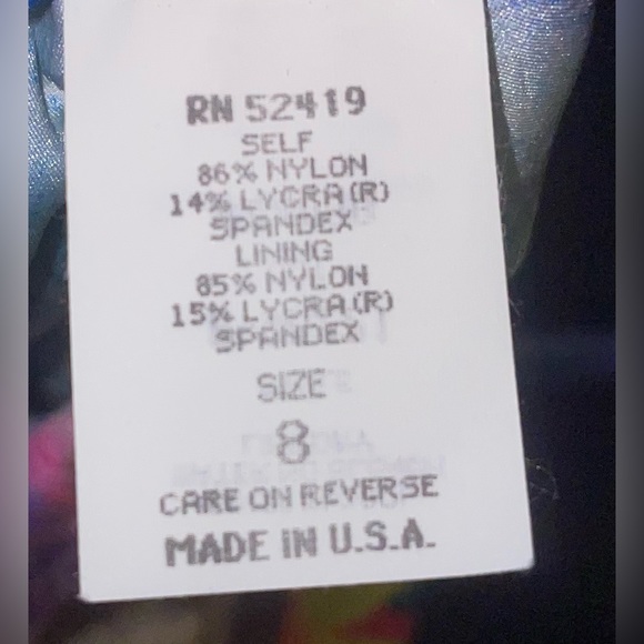 Vintage Sessa! Floral One Piece Swim Suit size 8 - Picture 6 of 9